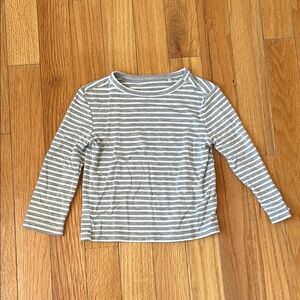 Little Sleepies Play Striped Gray Long Sleeve Shirt
